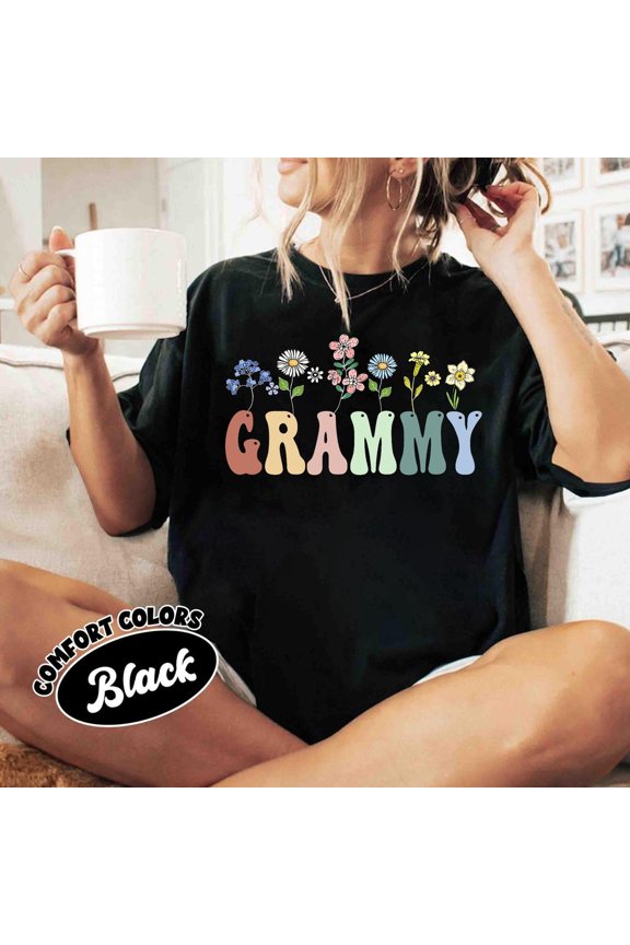 Grammy Flower Shirt, Grammy Flower Sweatshirt, New Grandma Shirt, Grammy Tee, Grammy Birthday Shirt, Mothers Day Shirt For Grammy, Gigi Tee