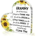 thumbnail image 1 of Grammy Gifts from Grandkids, to My Grammy Acrylic Heart Sign Paperweight Presents, Birthday Christmas Mothers Day Valentines Day Gifts for Grammy Grandma Grandmother, 1 of 6