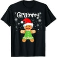 thumbnail image 1 of Grammy Gingerbread Family Matching Christmas Women T-Shirt Shirts, 1 of 3