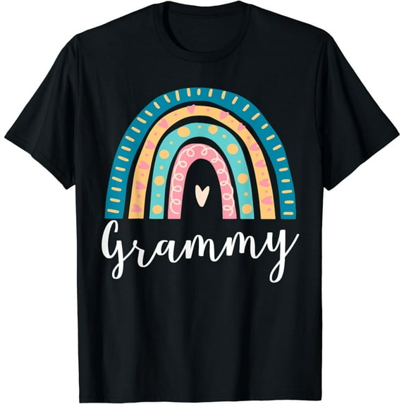 Grammy Rainbow Gifts For Grandma Family Matching Birthday T-Shirt