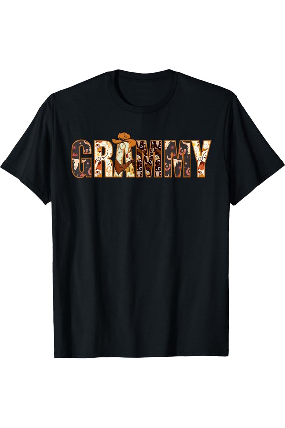 Grammy Western Rodeo Family Matching Birthday T-Shirt, Unisex T-Shirt