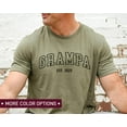 Grampa Est 2025 Shirt Cool Grampa Shirt Grampy Shirt Father's Day Shirt