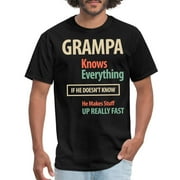 Grampa Knows Everything Grandfather Unisex Men's Classic T-Shirt