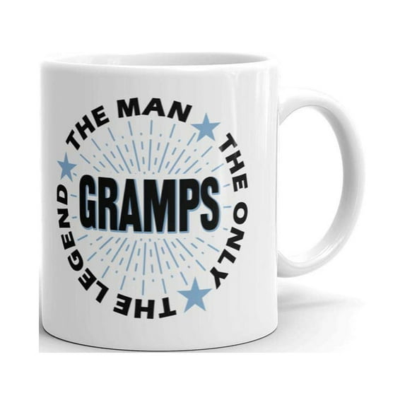 Gramps The Man The Only The Legend Coffee Tea Ceramic Mug Office Work CupGift 11 oz