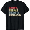 thumbnail image 1 of Gramps the Man the Myth the Legend Funny Gift for Grandpa T-Shirt, 1 of 2