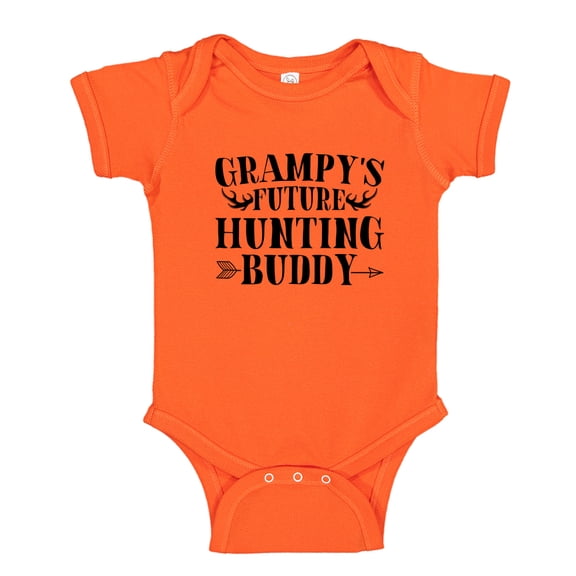 Grampy's Future Hunting Buddy Baby Bodysuit One Piece 24 mo Orange