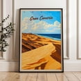 thumbnail image 1 of Gran Canaria Travel Print, Spain Atlantic Coast Illustration, Unframed Paper Poster 11x14in, 1 of 4