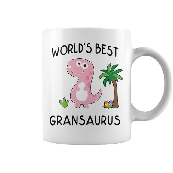 Gran Grandma Gift Worlds Best Gransaurus Coffee Mugs