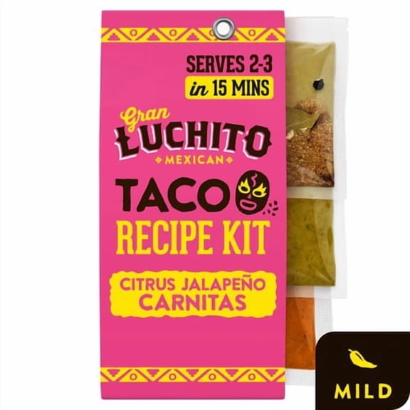 Gran Luchito 'Citrus Jalapeno' Easy Carnitas Taco Recipe Kit 270g, British Import (Pack of 2)