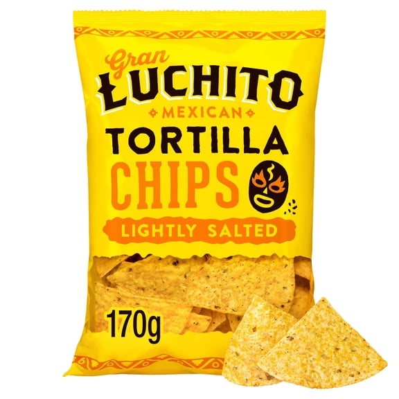 Gran Luchito Lightly Salted Tortilla Chips 170G, Imported from Britain