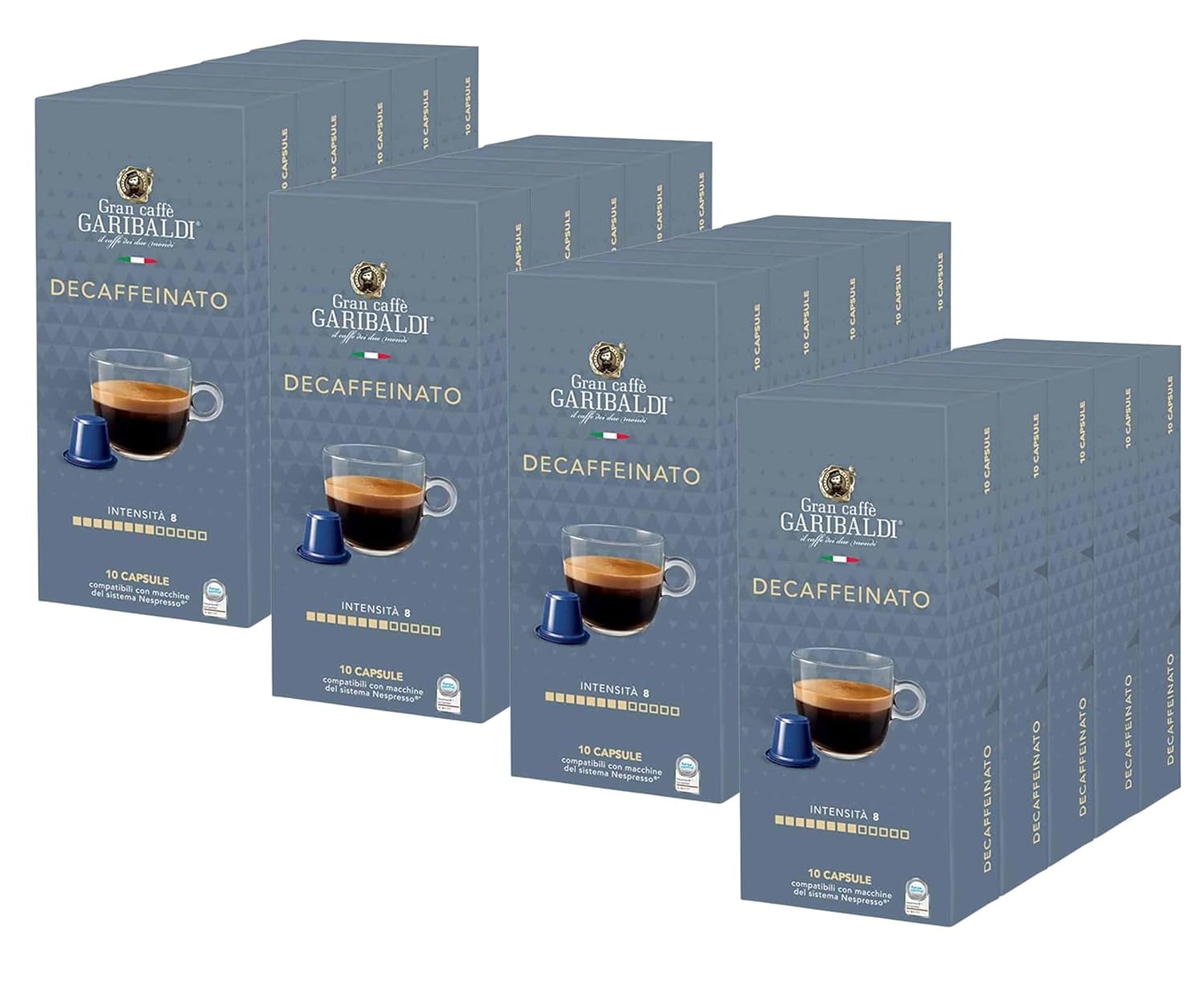 Nespresso compatible capsules decaf sale