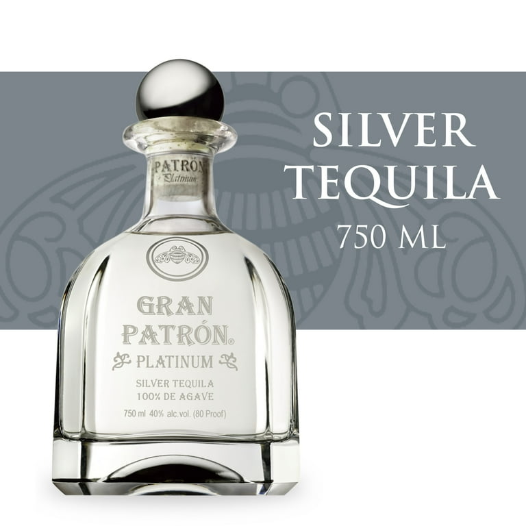 GRAN PATRÓN PLATINUM 750ml Gran Patrón Platinum Silver Tequila 750ml