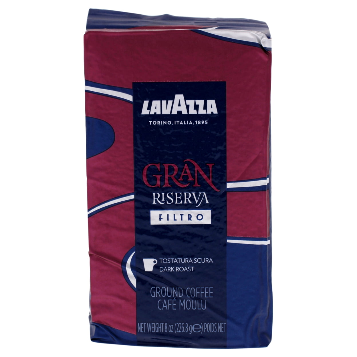 Gran Riserva Filtro Dark Roast Ground Coffee by Lavazza for - 8 oz Coffee