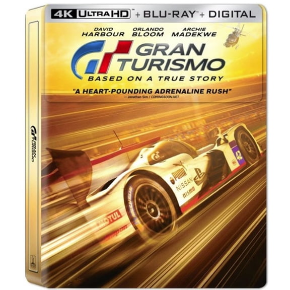 Gran Turismo (UHD, Blu-ray, Digital) (Steelbook) [2023]