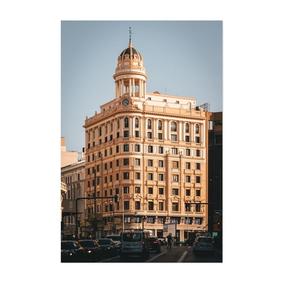 Gran Via Architecture, Madrid 01 - Madrid Community of Madrid Spain Photography Unframed Wall Art Print 20 x 30 inches