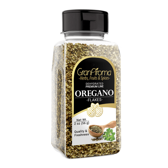 GranAroma 2 oz Oregano Flakes, Versatile Spice, Rich & Savory Flavor