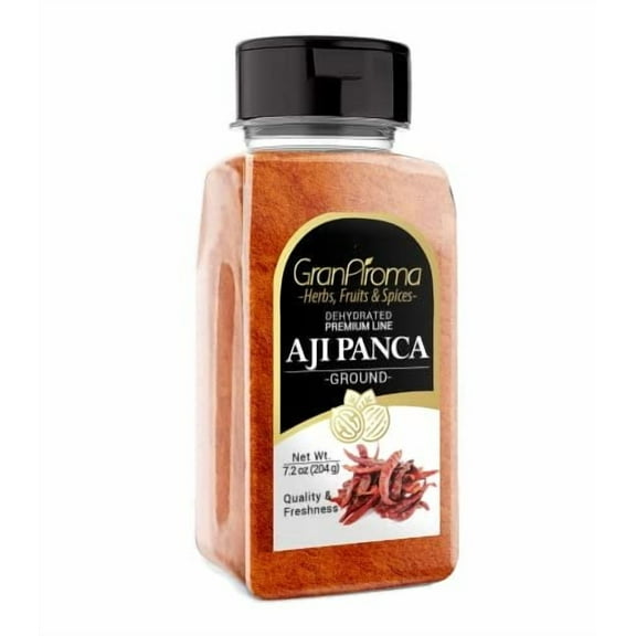 GranAroma 7.2 oz Aji Panca Chile Powder, Mild Pepper Seasoning, Fruity Taste