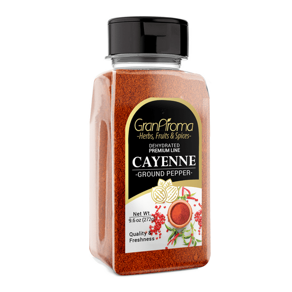 GranAroma 9.6 oz Cayenne Pepper, Chili & Soups, Spicy Seasoning