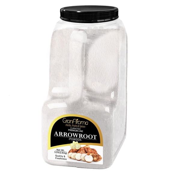 GranAroma Arrowroot Powder, 5.2 lb, Cooking & Baking, Natural Thickener, Versatile Powder