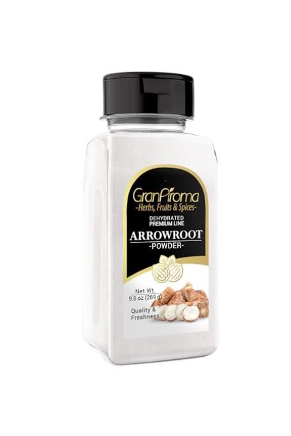Arrowroot Powder, Cooking & Baking, Natural Thickener, Versatile Powder 9.5 Ounce