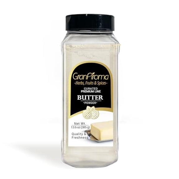 GranAroma Butter Powder, Creamy & Savory, Ingredient & Additive, Versatile Powder 13.6 Ounce