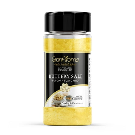 GranAroma Buttery Salt Seasoning, Popcorn Seasoning, Cinema Style, Delicious Flavor 6.5 Ounce