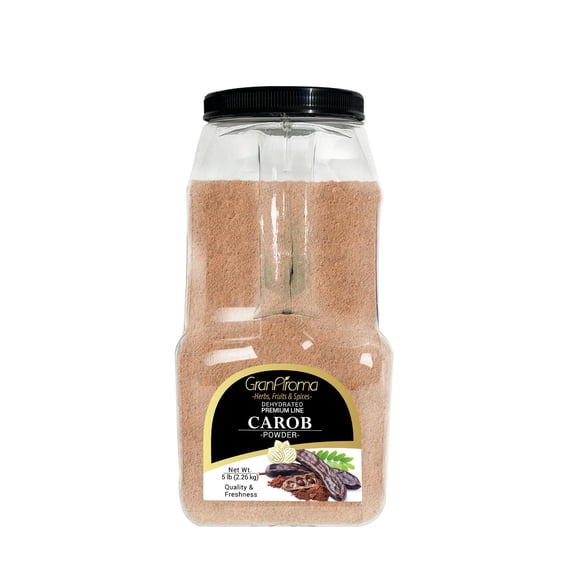 GranAroma Carob Powder, Baked Goods, Shakes & Smoothies 5 Pound
