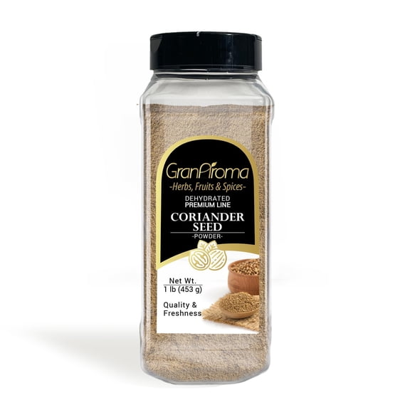 GranAroma Coriander Seed Powder, 1 lb, Light Flavor, Dry Rubs & Marinades