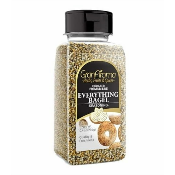 GranAroma Everything Bagel Seasoning, 10.4 oz, Spices & Seeds, Delicious Seasoning Mix, Crunchy