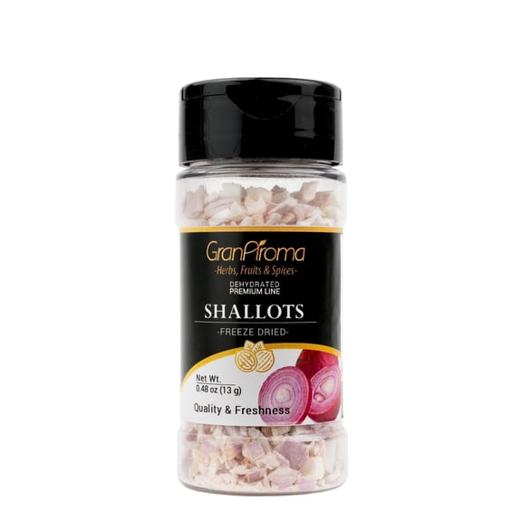 GranAroma Freeze Dried Shallots, Savory Flavor, Sauces & Soups, Versatile Ingredient 0.48 Ounce