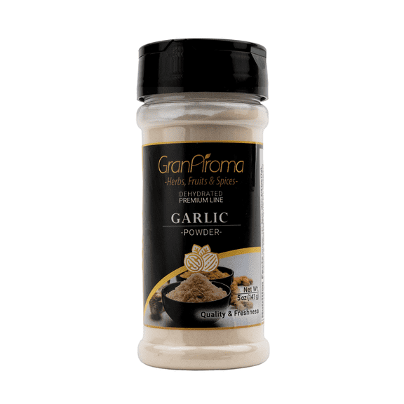 GranAroma Garlic Powder, Versatile, Dry Rubs & Seasonings, Dried & Ground 5 Ounce