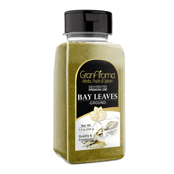 GranAroma Ground Bay Leaves, 7.2 oz, Savory Flavor, Soups & Sauces, Pickling Spice