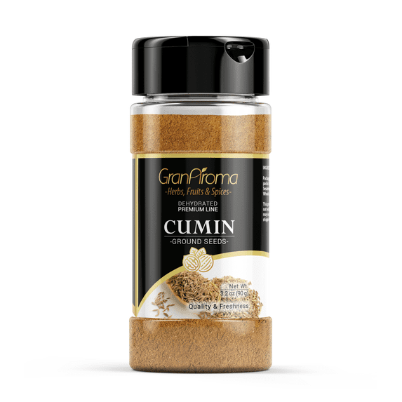 GranAroma Ground Cumin, 3.2 oz, Aromatic Spice, Tacos & Soups