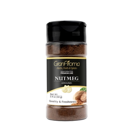 GranAroma Ground Nutmeg, Sweet & Aromatic Spice, Baking & Cooking 2.4 Ounce