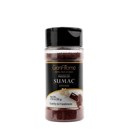 GranAroma Ground Sumac, Middle Eastern Cuisine, Tart Flavor 2.24 Ounce