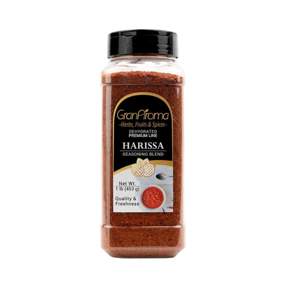 GranAroma Harissa Seasoning Blend, Bold & Tangy, Curated Premium Mix 16 Ounce