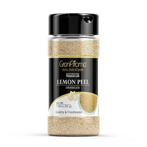 GranAroma Lemon Peel Granules, Versatile Seasoning, Teas, Dressings 1.84 Ounce