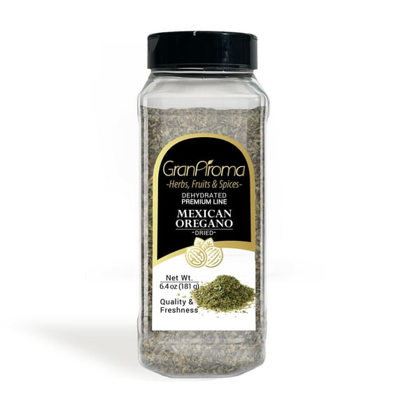 GranAroma Mexican Oregano, 6.4 oz, Versatile Herb, Peppery & Strong Flavor