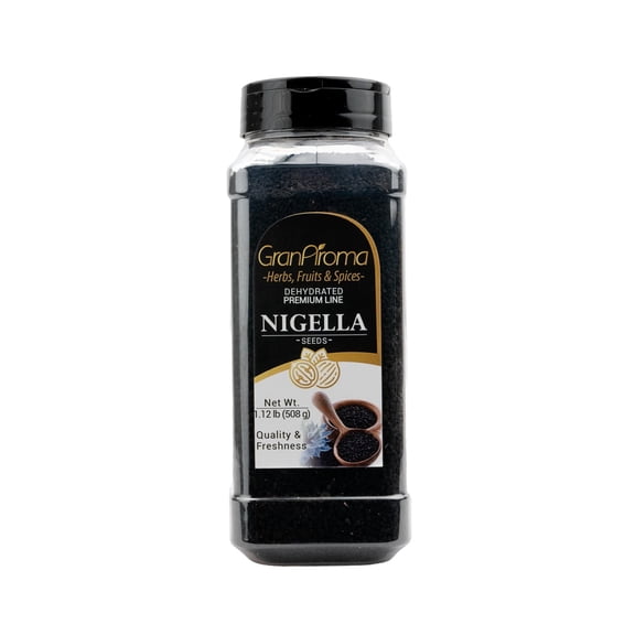 GranAroma Nigella Seeds, Whole, Nutty Flavor, Cooking Spice 16 Ounce