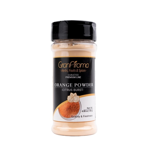 GranAroma Orange Powder, Zesty Citrus Burst Ideal for Cooking, Drinks & Desserts 4.88 Ounce