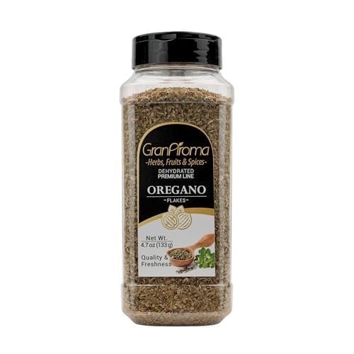 GranAroma Oregano Flakes, Versatile Spice, Rich & Savory Flavor 4.7 Ounce