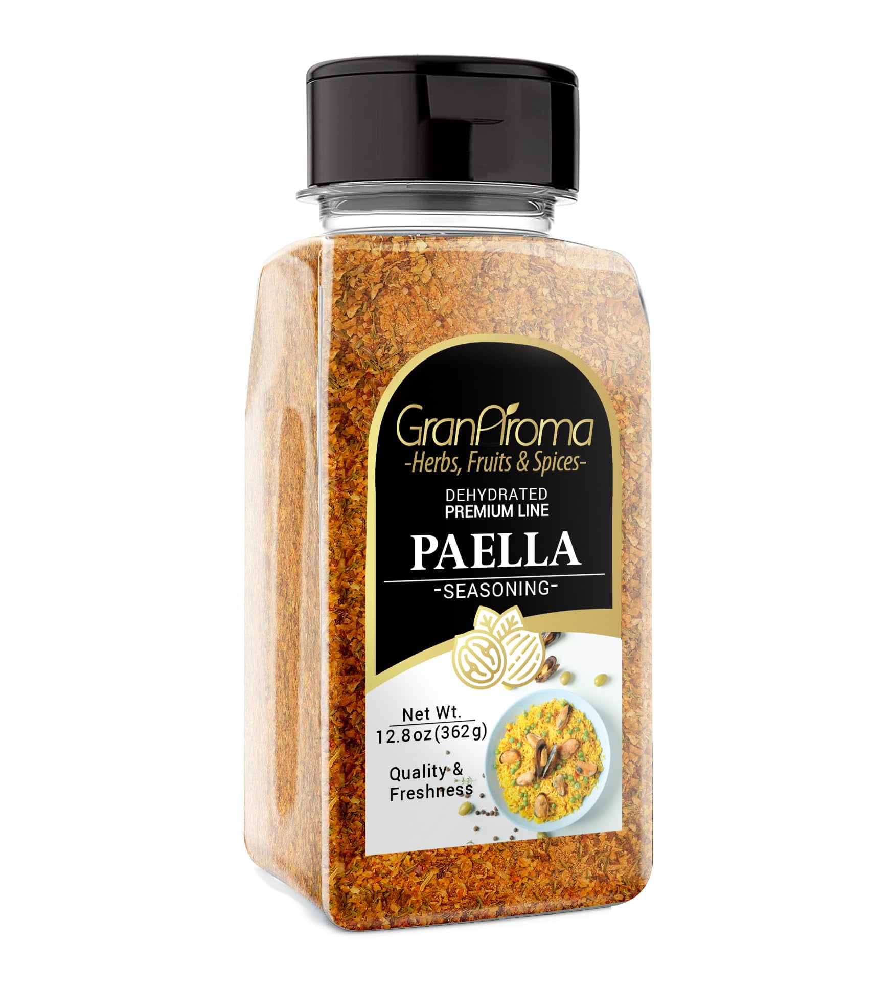 GranAroma Paella Seasoning, 12.8 AIF4 oz, Authentic Spice Blend