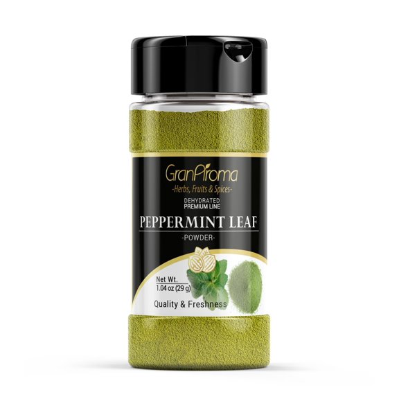 GranAroma Peppermint Leaf Powder, Refreshing Herbal Tea, Cooking & Baking 1.04 Ounce
