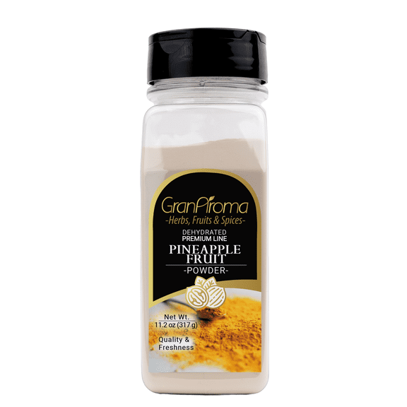 GranAroma Pineapple Fruit Powder, Sweet & Tangy Tropical Flavor, Perfect for Smoothies, Baking, Drinks, and Healthy Snacks 11.2 Ounce