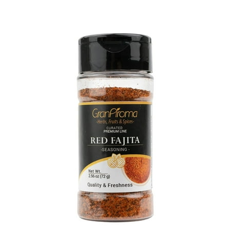 GranAroma Red Fajita Seasoning, Spicy & Savory, Delicious Taste, Fajitas & Tacos 2.56 Ounce