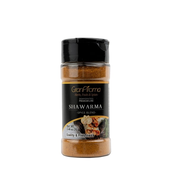 GranAroma Shawarma Spice Blend, Aromatic & Savory, Exotic Flavor, Authentic Middle Eastern Cuisine 2.48 Ounce