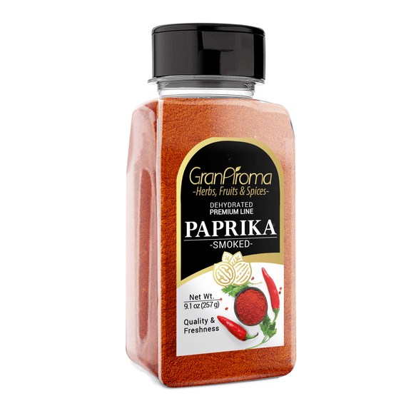 GranAroma Smoked Paprika, 9.1 oz, Fine Ground, Strong & Smoky Taste