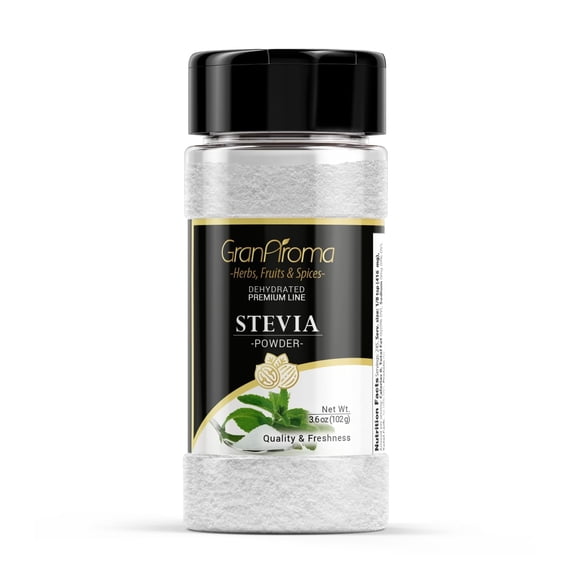 GranAroma Stevia, Sweetener, Versatile Powder, Beverages & Goods 3.6 Ounce