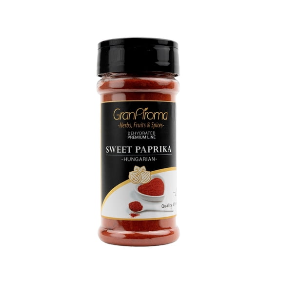 GranAroma Sweet Hungarian Paprika, Sweet & Savory, Authentic, Fine Powder 4 Ounce
