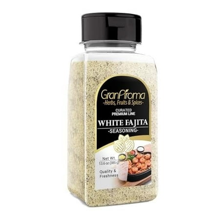 GranAroma White Fajita Seasoning, 13.6 oz, Spicy & Savory, Delicious Taste, Fajitas & Tacos